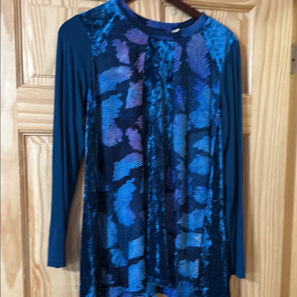 Blue and Purple Long Sleeve Dress new never worn